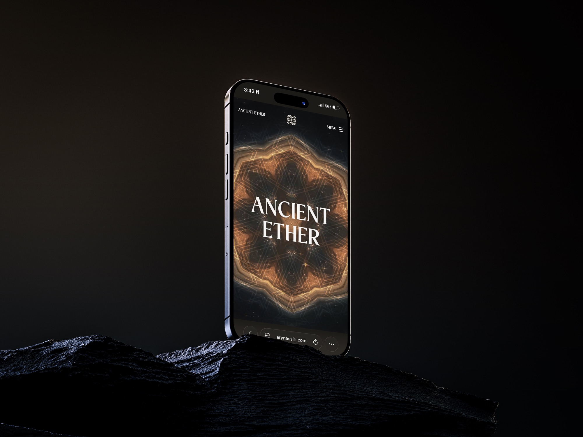 Ancient Ether — brand & landing page
