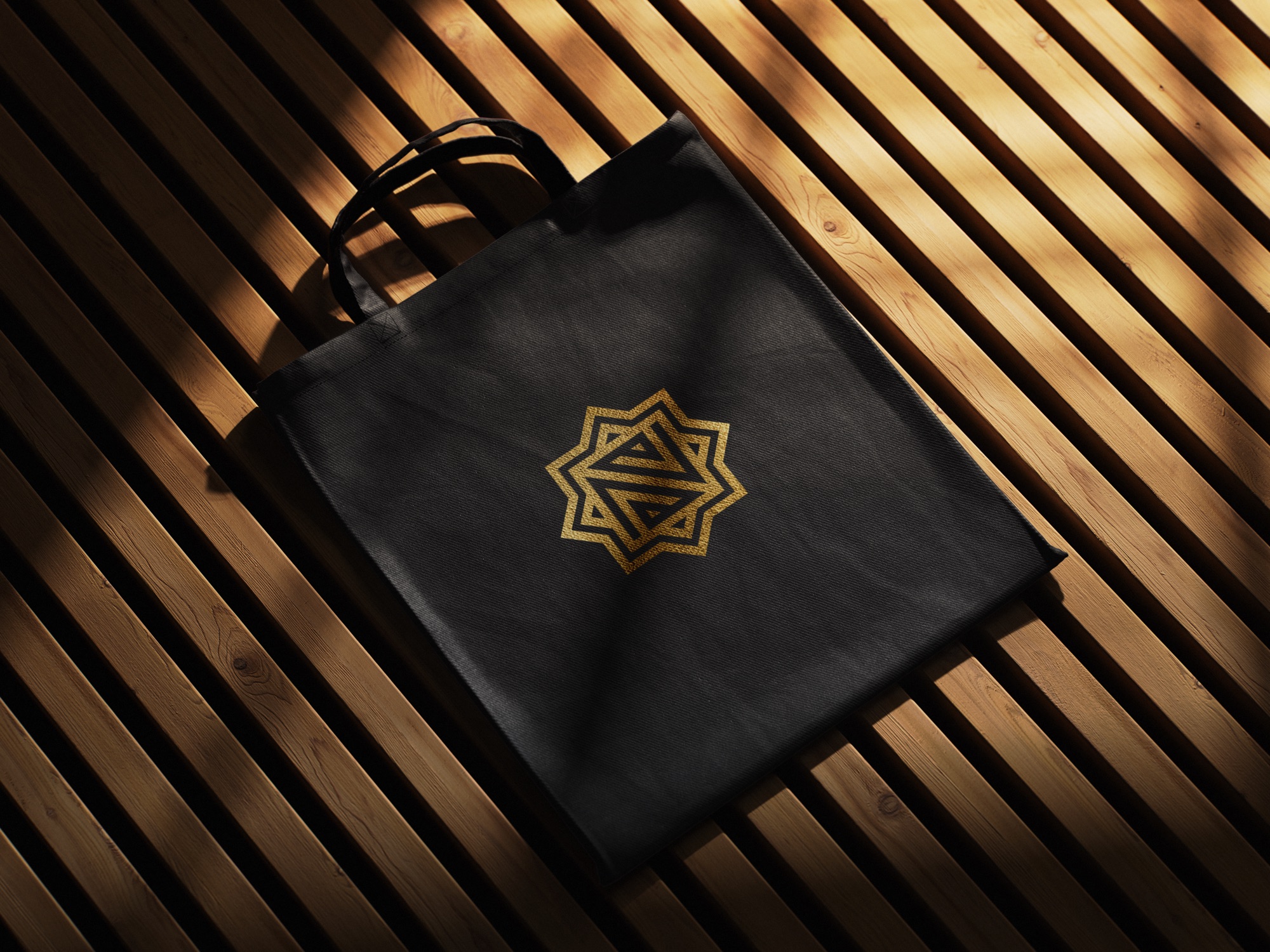 Ary Nassiri — the monogram on a tote bag