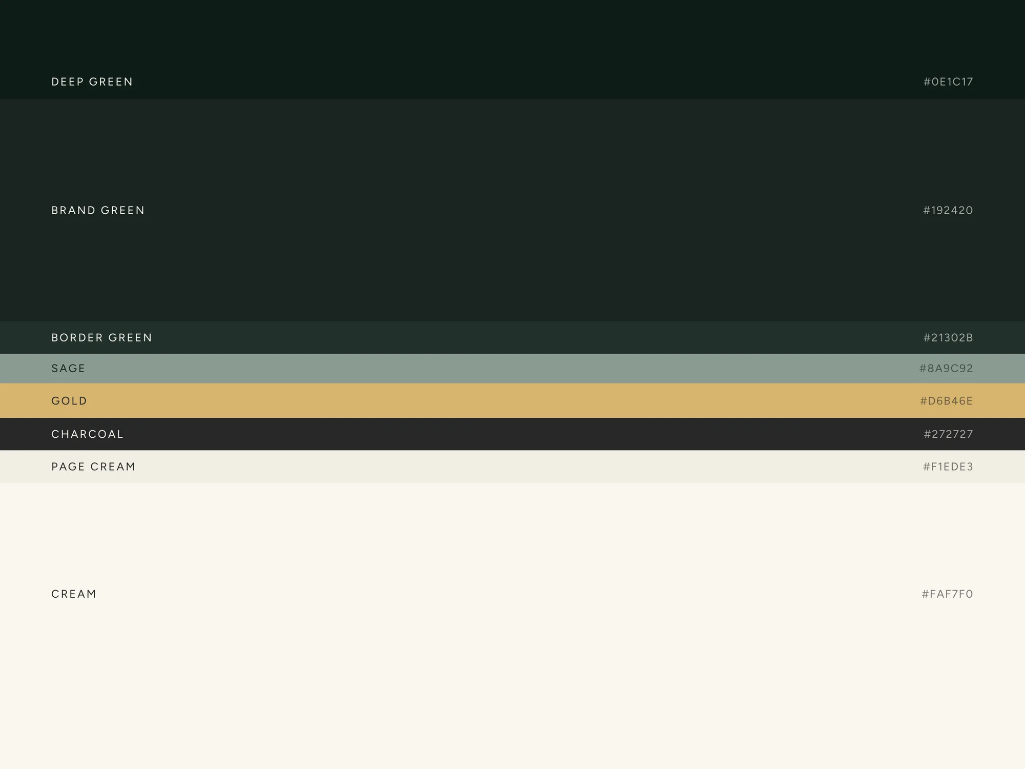 Duas Online — the palette