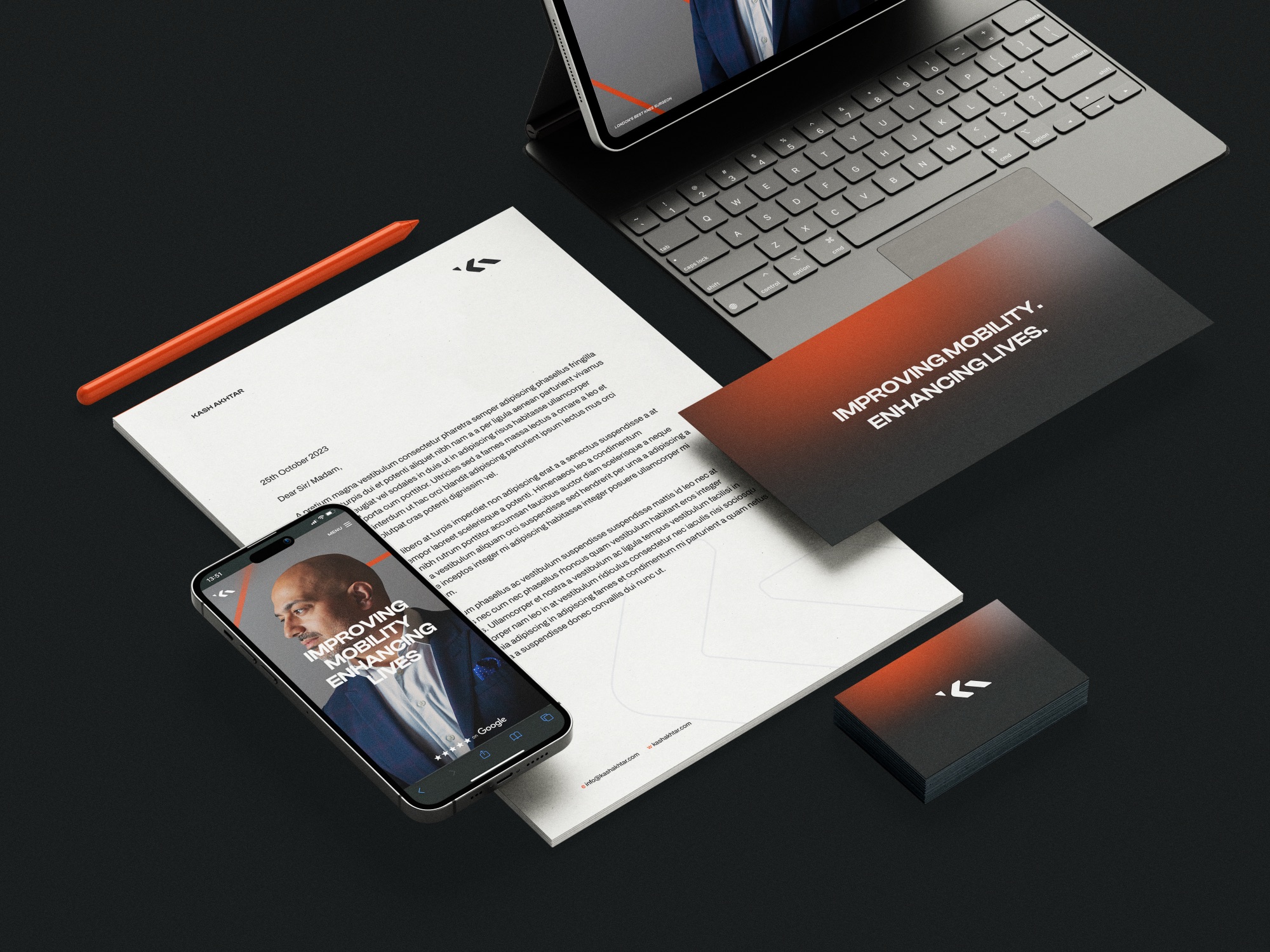 Kash Akhtar — the visual identity system