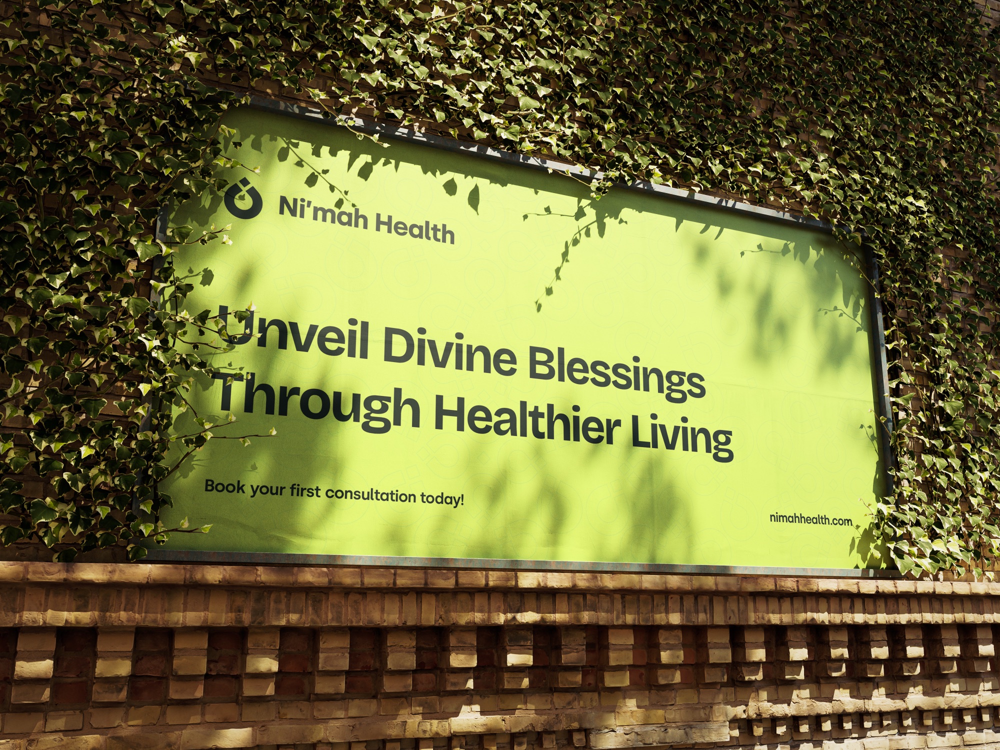 Ni’mah Health — the brand on a billboard
