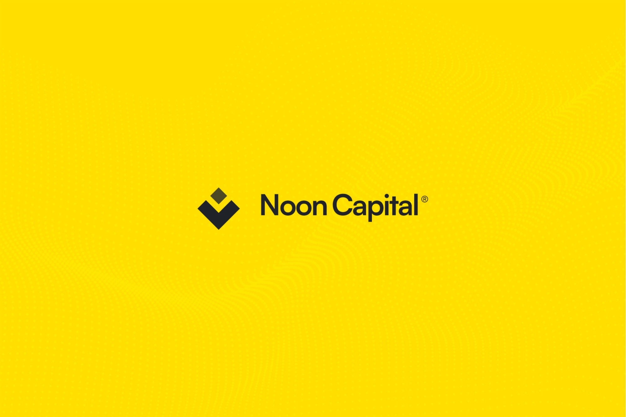 Noon Capital — the logo on yellow