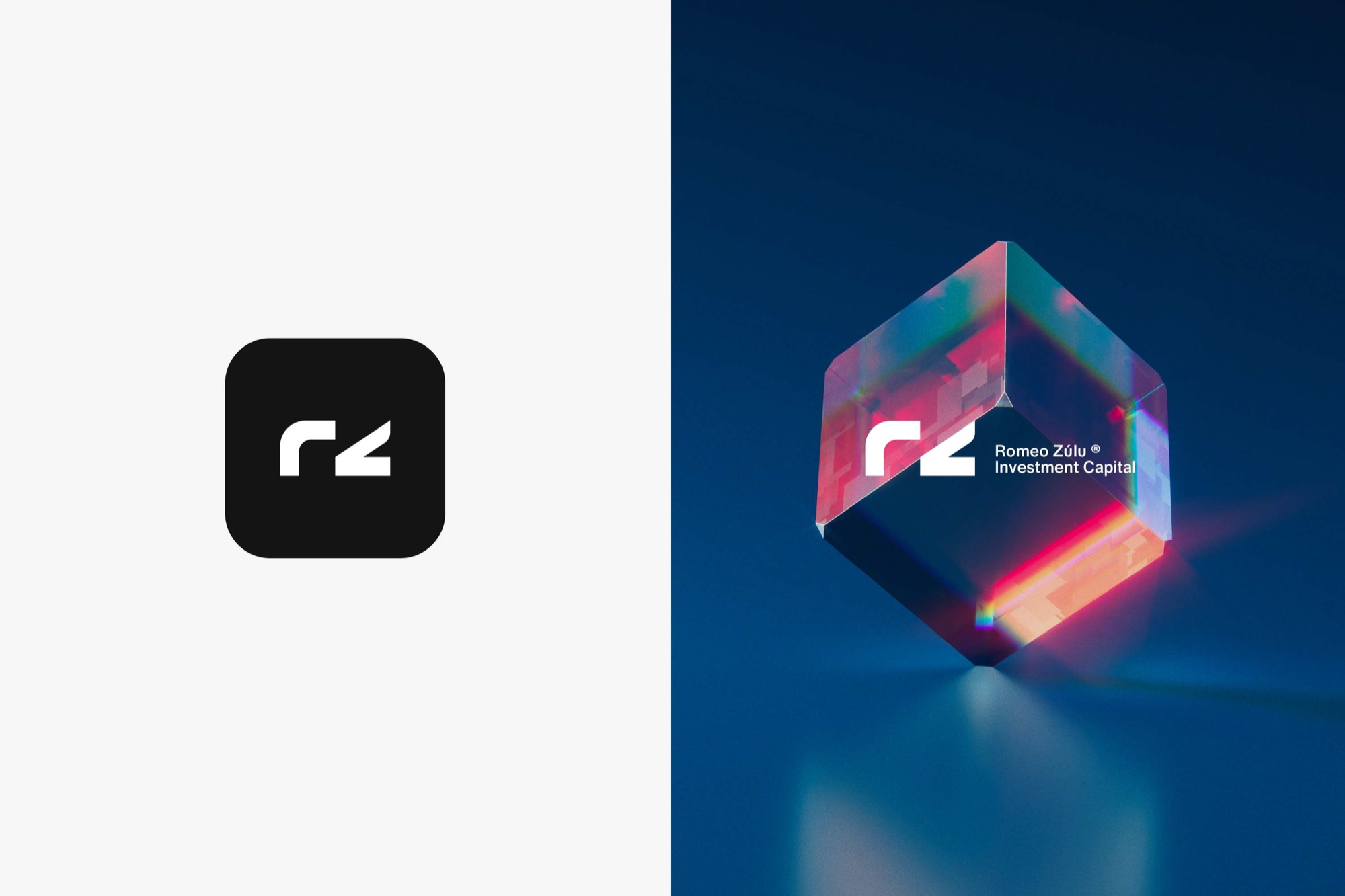 Romeo Zúlu Investment Capital — the app icon beside a prism cube