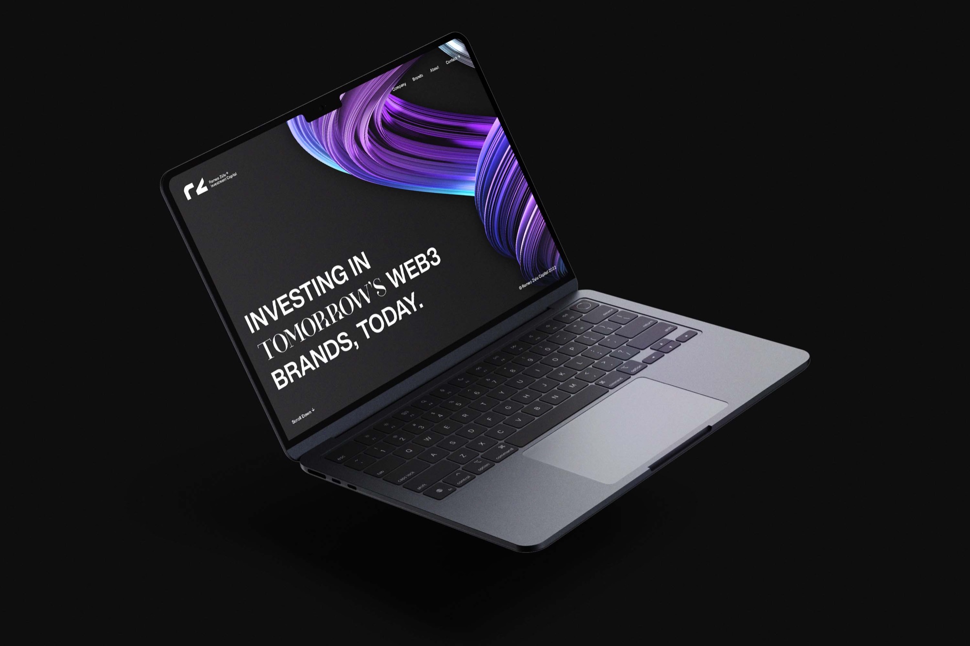 Romeo Zúlu Investment Capital — the website on a laptop