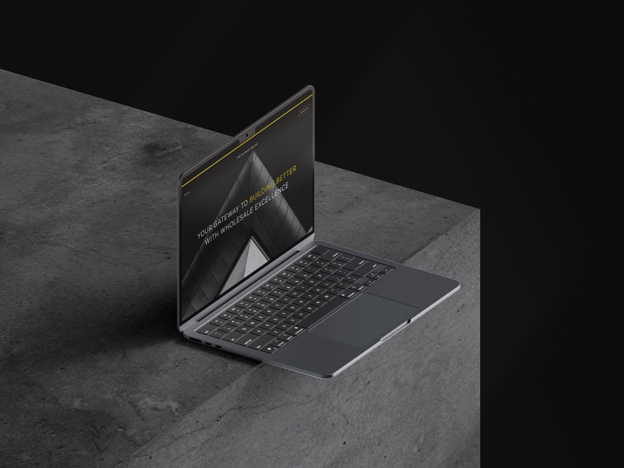 The Markup Group — the website on a laptop
