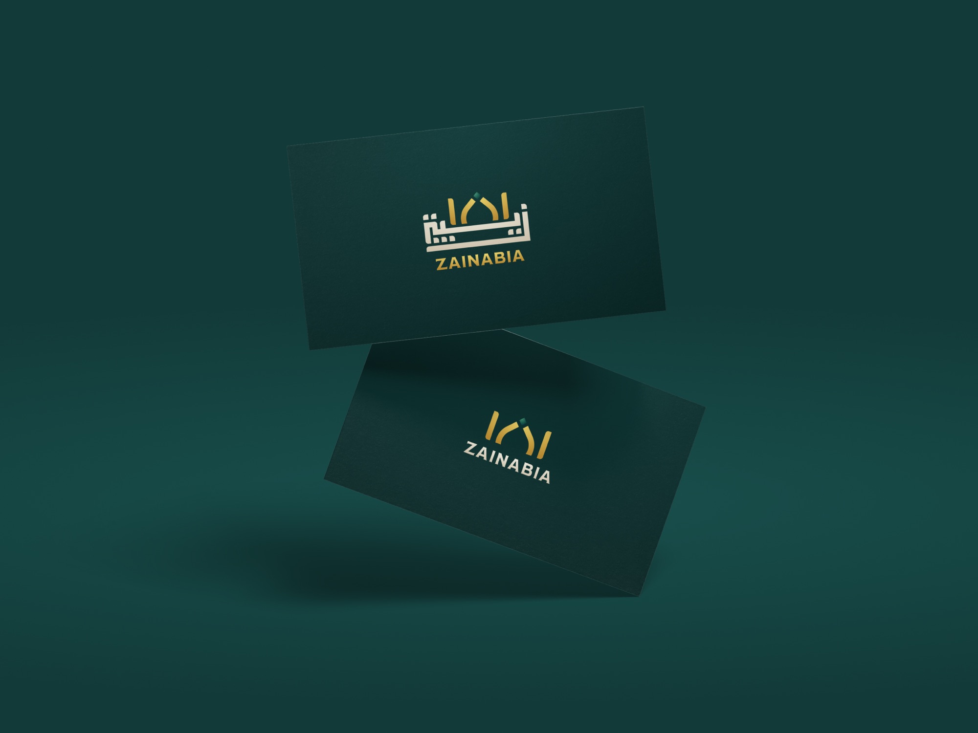 Zainabia — a stack of business cards